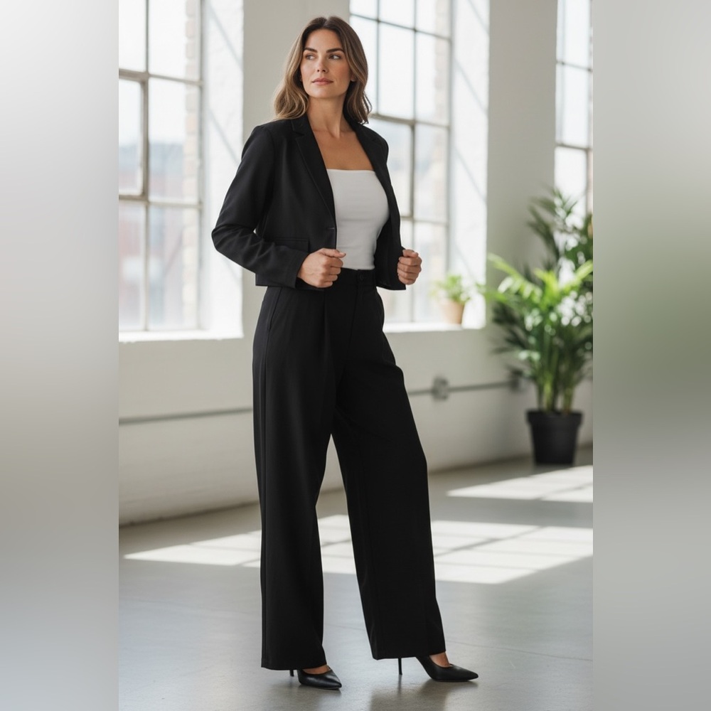 Chic Black Women's Pantsuit